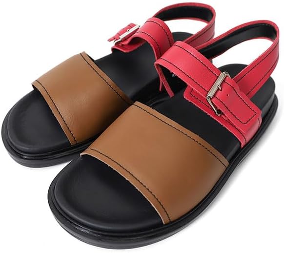 Amazon | [Marni] マルニ マルチカラー レザー ストラップサンダル